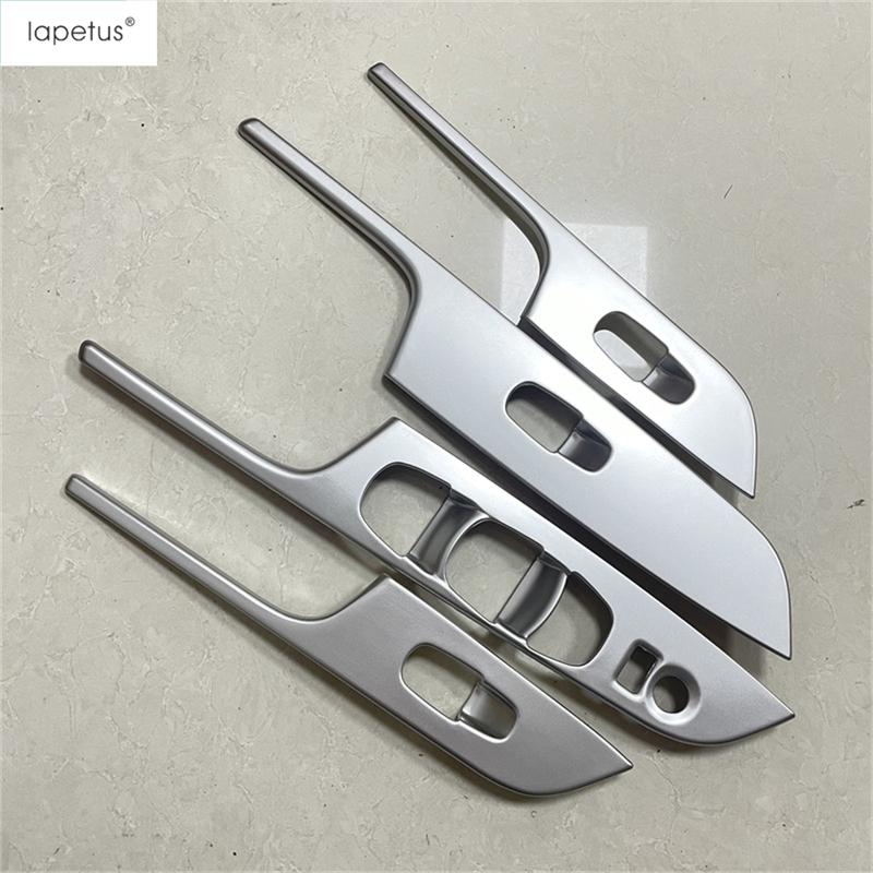 Car Window Switch Lift Control Panel Cover Trim For Nissan Navara NP300 / Terra 2017 2018    Accessories Interior