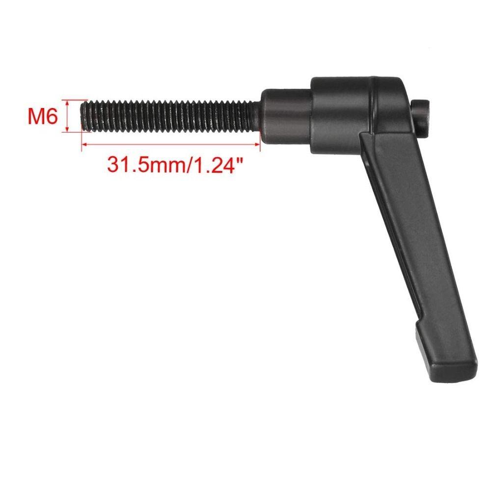 

4 шт. Чорна ручка, регульований затискний важіль M10*30 мм, фіксуючі обертові гвинтові ручки M6x32mm-4 Pcs