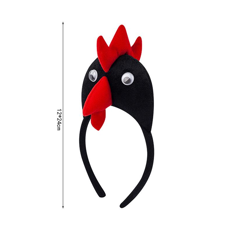 Child Kids Adult Chicken Chick Headband Animal Cosplay Props Birthday Gift Party Costume Carnival Halloween Christmas