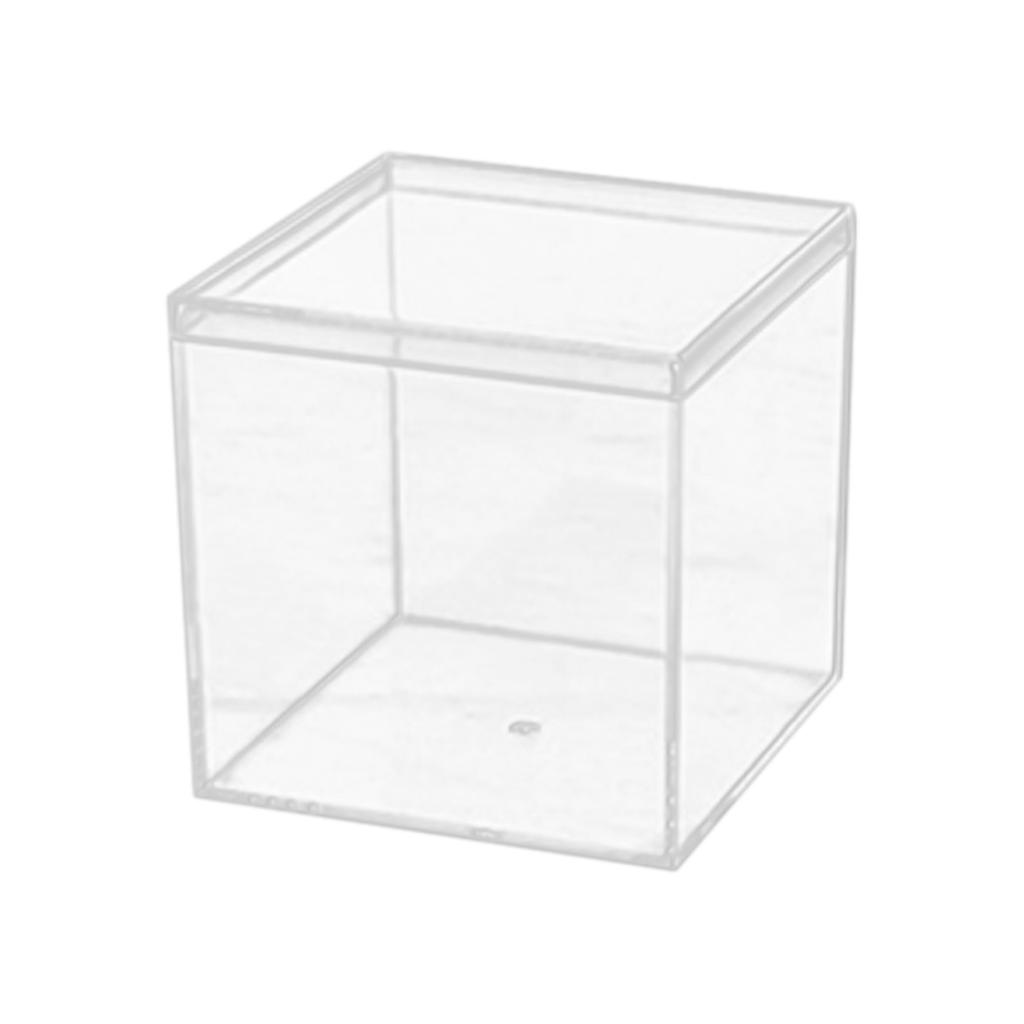 Transparente Box aus Kunststoff und Acryl, quadratische Box, Erdabdeckung, Bonbonbox, handgefertigte Displayverpackung