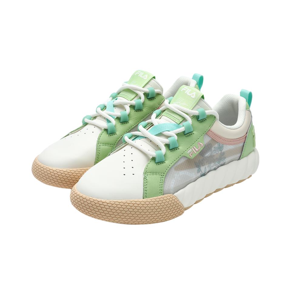 FILA Campo Versailles Trendy Comfortable Low-Top Sneakers Women sneakers White Green F12W423209FGO