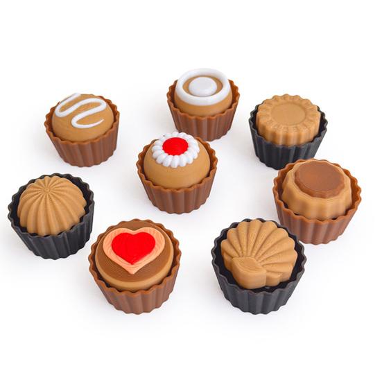 Schlüsselanhänger Anhänger Langsam Rückfedernd Simulierte Dessert-Optik 3D-Druck Textur Fingerspitzen-Spielzeug Realistischer Lebensmittel-Schlüsselanhänger