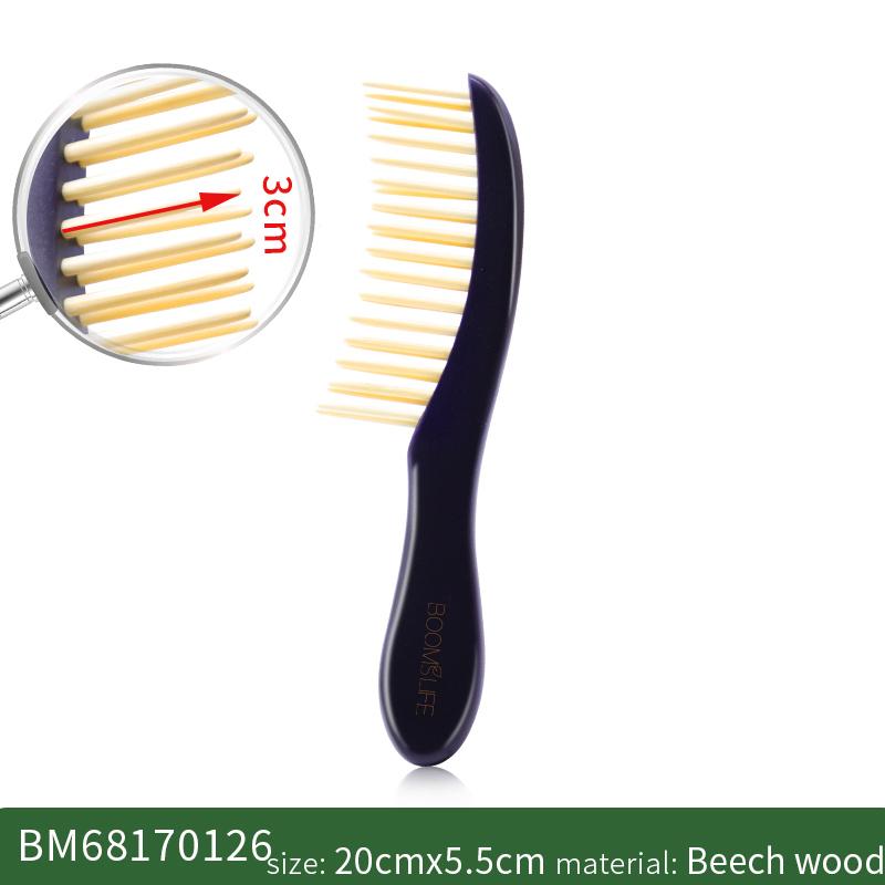 

Расчески для волос с широкими зубьями, антистатическая деревянная расческа для укладки, распутывающая щетка для волос для женщин, массажная щетка для акупунктурных точек головы CHINA