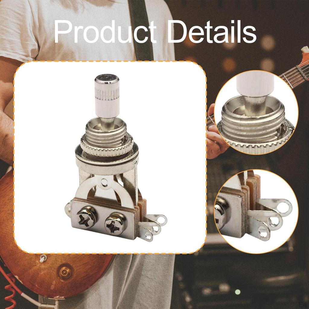 Electric Guitar 3 Way Toggle Switch Accessory Replace Pickup Selector for Adults