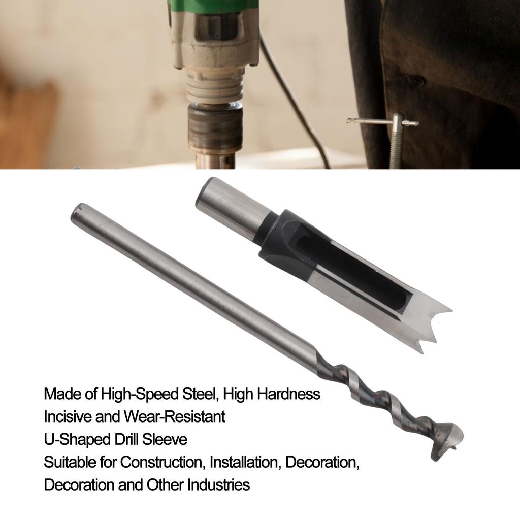   Hole Drill Bit High Speed Steel Incisive WearResistant   Woodworking Mortiser Drill Bit(10mm )