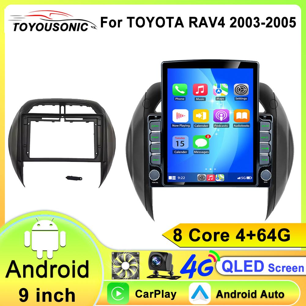 Android 13 For TOYOTA RAV4 2003 2004 2005 Multimedia Stereo Head Unit Car Player GPS Auto Radio Navigation No 2din DVD Dash Cam