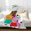 Peppa Pig Print Blanket - Soft & Comfortable, for Bedroom, Travel, Sofa, Home Decoration - Birthday Christmas Gift for Friend