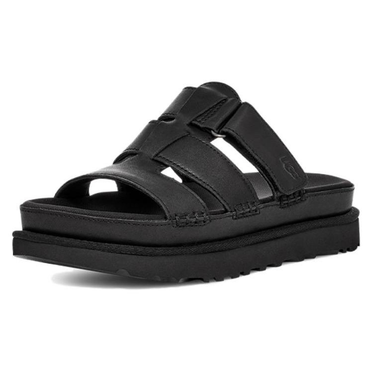 UGG Goldenstar Platform Slide Black Women s 1154652-BLK EU 39