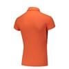 Adidas Simple Solid Color Comfortable Breathable Short Sleeve Polo Shirt Women tops Orange CW0868