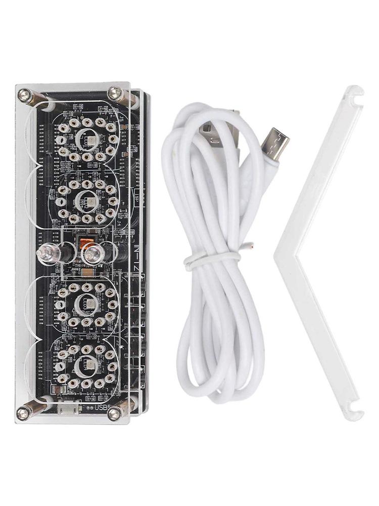 LED Nixie Clock IN12 Retro Glow Tube Clock with Energy Efficient Features and Innovative USB Power Functionality