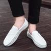 Leather Men Shoes Luxury Designer 2026 Casual Slip On Flats Penny Loafers Men Moccasins White Male Driving Shoes Chaussure Homme