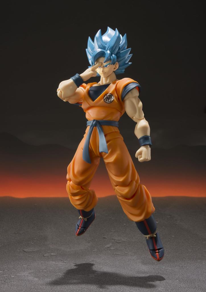TAMASHII NATIONS TAMASHII NATIONS Dragon Ball Super Saiyan God Super Saiyan Son Goku Ungefähr 140 mm große, bemalte, bewegliche Figur SHFiguarts -Super-