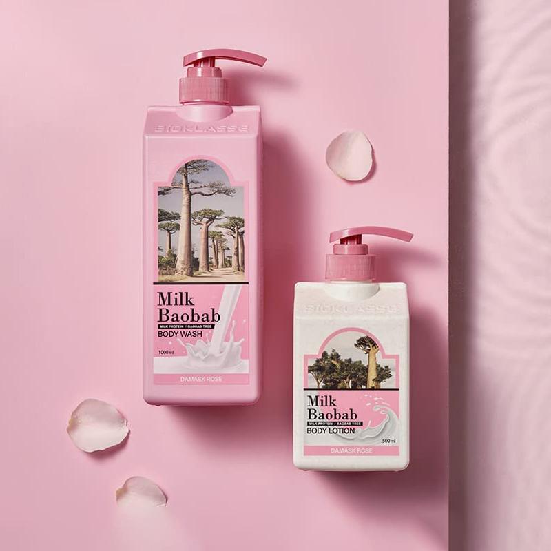 Milk Baobab Original Körperlotion Damaszener Rose 500ml