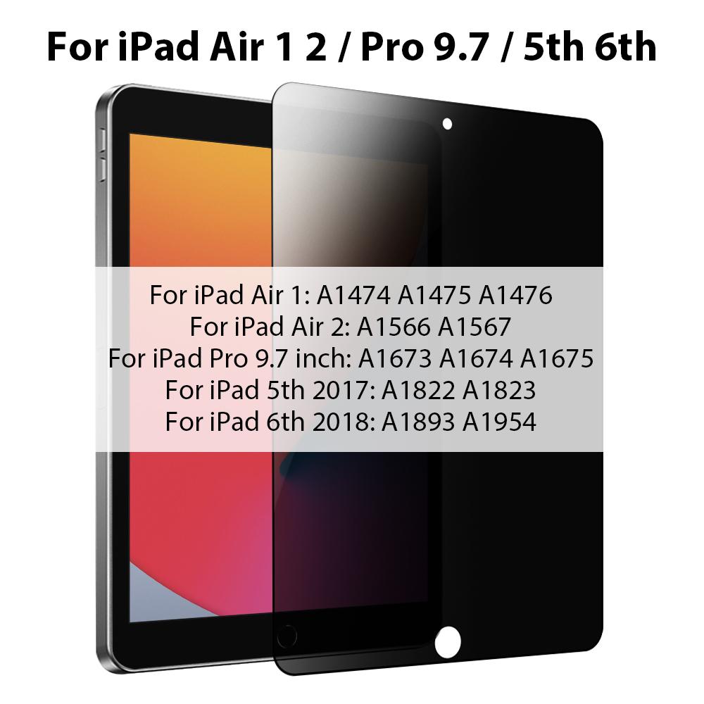 Privacy Glass For iPad Pro 12.9 12 9 11 6th 9th 10th 10 Gen Screen Protector For iPad Air 5 4 7th 8th 10.2 Mini 6 Anti-peep Film
