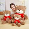 Heart-Shaped Scarf Teddy Bear Plush Toy: Adorable Cartoon Doll - Perfect Birthday Gift for Kids