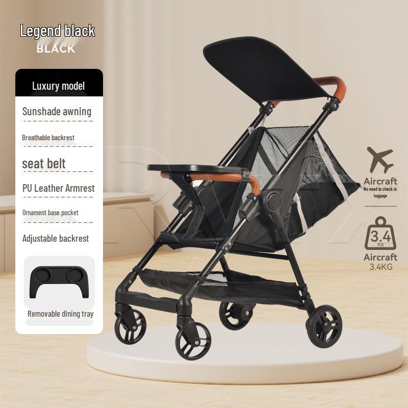 Compact Folding Baby Stroller: Lightweight, Travel-Friendly & Airline Approved