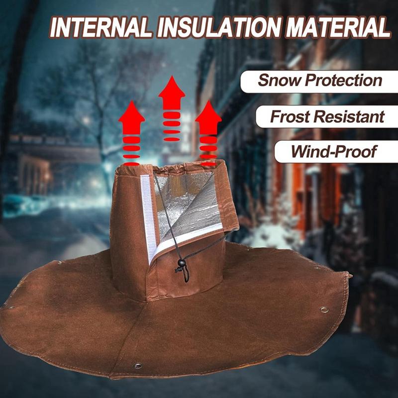 A023-2 Pack Winter Protection For Palm Trees Root - Palm Root Protection Bag, Thermal Plant Cover Protector With Drawstring