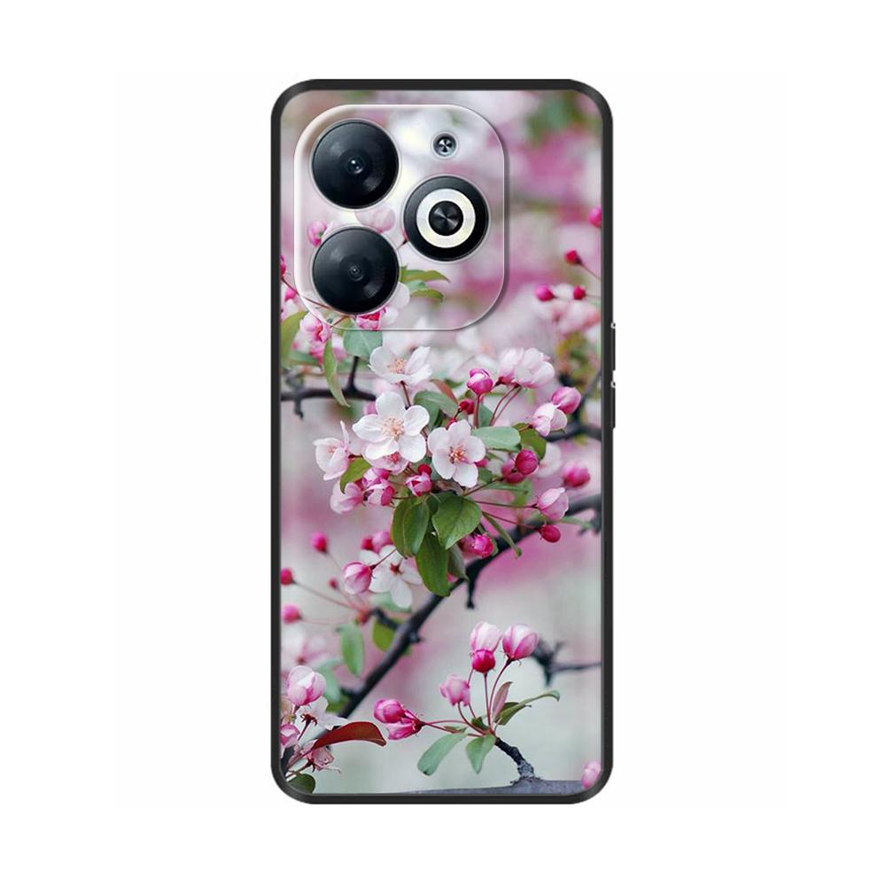For Infinix Smart 8 Case Cover Funda Black Soft Silicone TPU Protective Phone Case For infinix Smart 8 Smart8 X6525 Bumper Coque