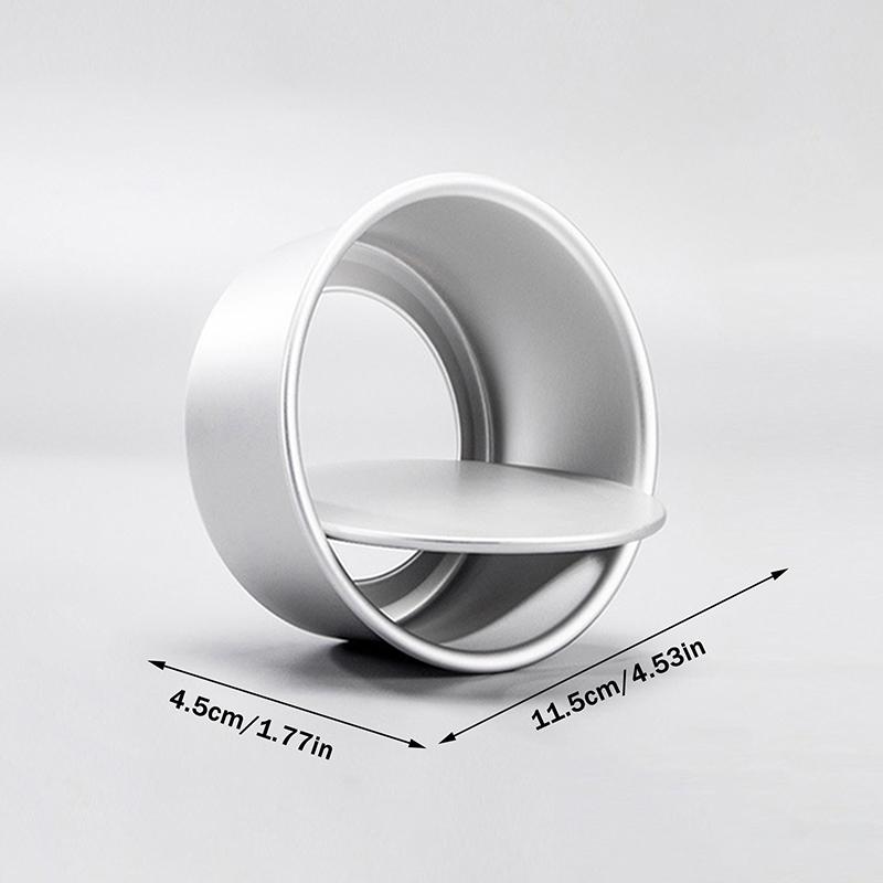 Aluminum Alloy round Cake Pan Set 2/4/6/8 Inch with Removable Bottom Chiffon Cake Mold Mould Tin Bakeware Tool for Home Baking