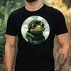T-Shirt Herren Frosch als Pixel Art Motiv Baumwolle Größe XS bis 5XL