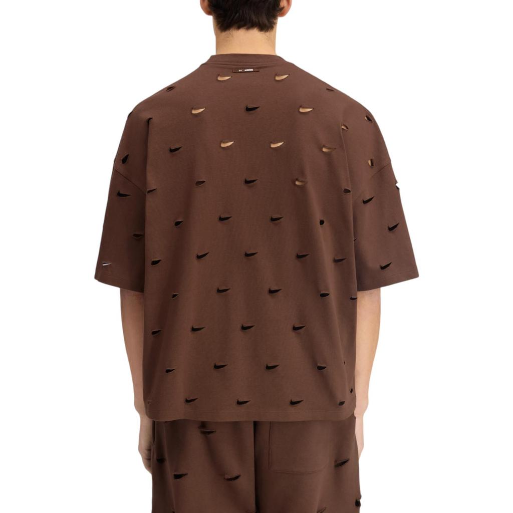 Neues Nike x Jacquemus SS24 T-Shirt Asien-Version Unisex Kakaobraun FJ3478-259