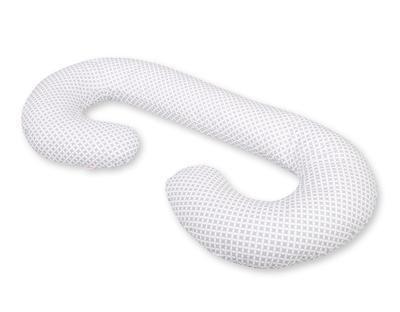 Pregnancy Pillow Type C Removable Cover Pillow for Pregnant Women, for Feeding - Gray Rosette