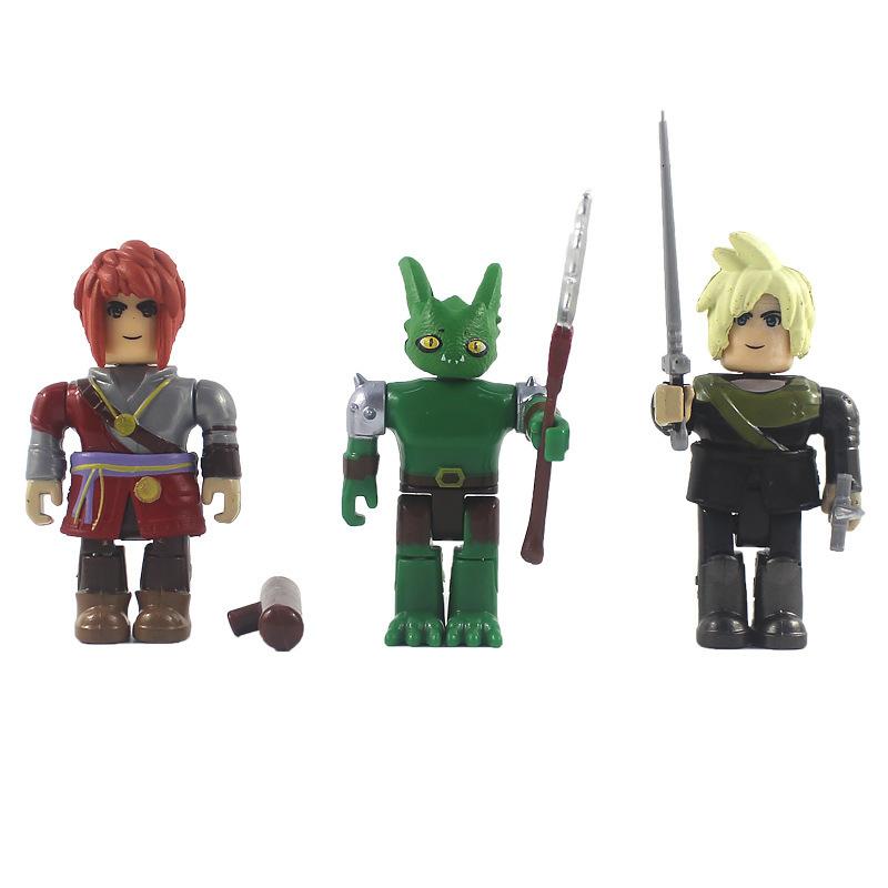 BOBLOX Zero World Game Action Figures 2.5 To 3 Inches 6 Pcs With Weapons Accessories Collectible Box Set For Kids And Collectors