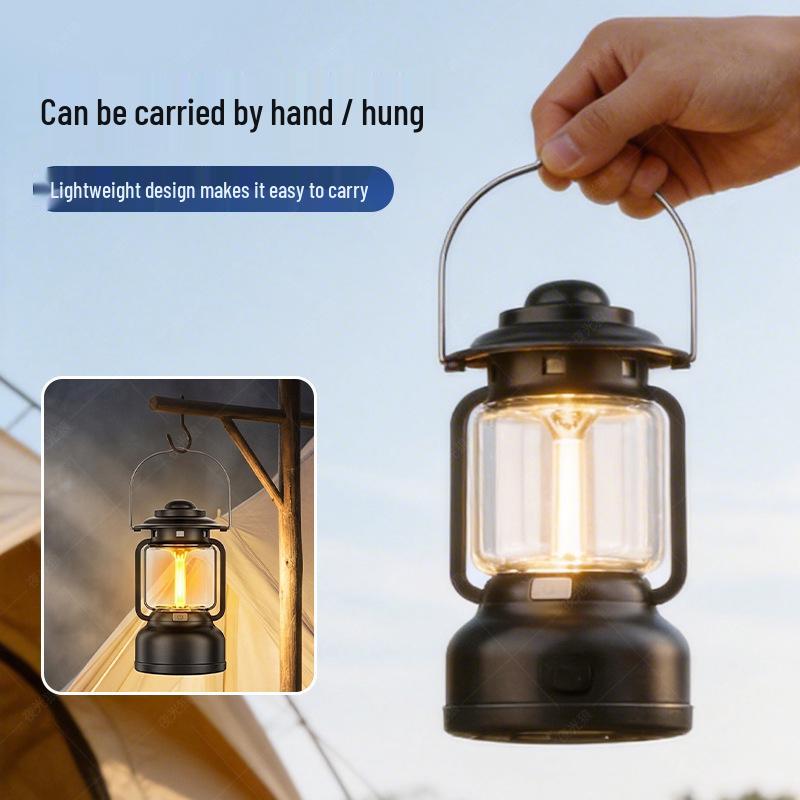 Rechargeable Camping Lantern - Long Battery Life, Outdoor Tent Atmosphere Light