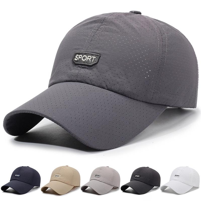 Summer Men's Outdoor Quick-Drying Cap Sports Breathable Mesh Sunscreen Fishing Cap Baseball Cap