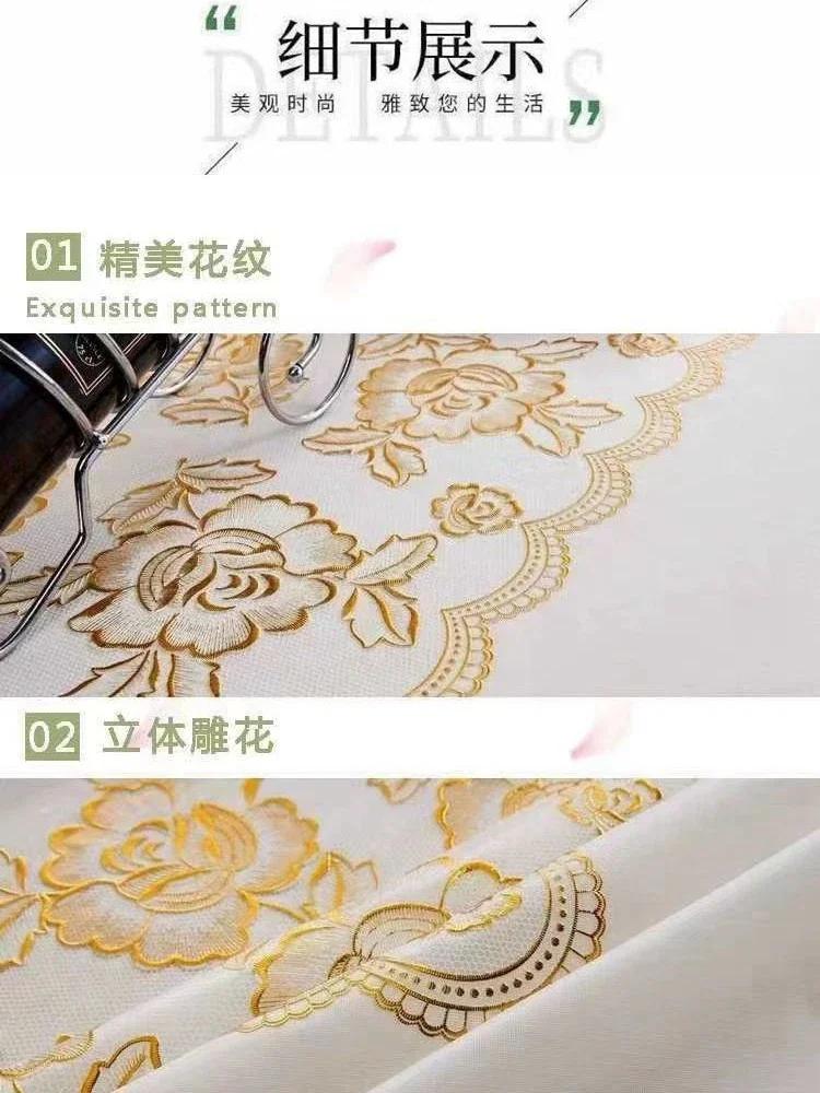 Квадратная скатерть горячего тиснения из ПВХ — фото 7