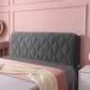 All-inclusive Super Soft Smooth Quilted Head Cover Thicken Velvet Headboard Cover Solid Color Bed Back Dust Protector Cover