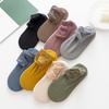 Women Winter Ankle Socks Thermal Socks with Lace Cuffs Warm Socks with Anti-Slip Sole for Daily Wear Street Dates