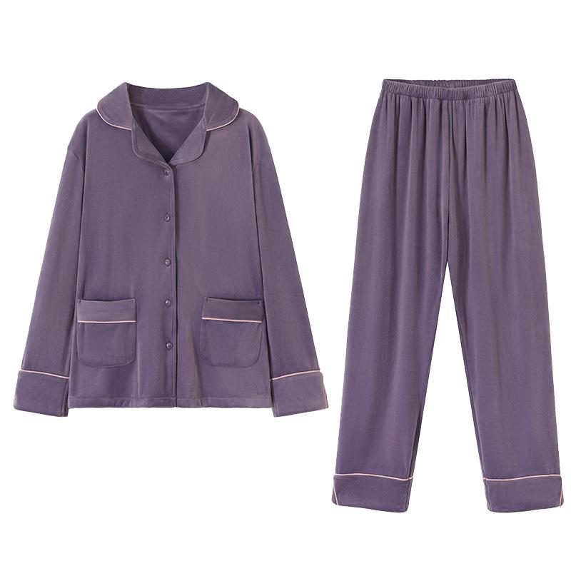 Island Fleece Pajamas Women'S Autumn And Winter Coral Fleece Thickened Fleece Spring And Autumn Models Can Be Worn Outside Loungewear