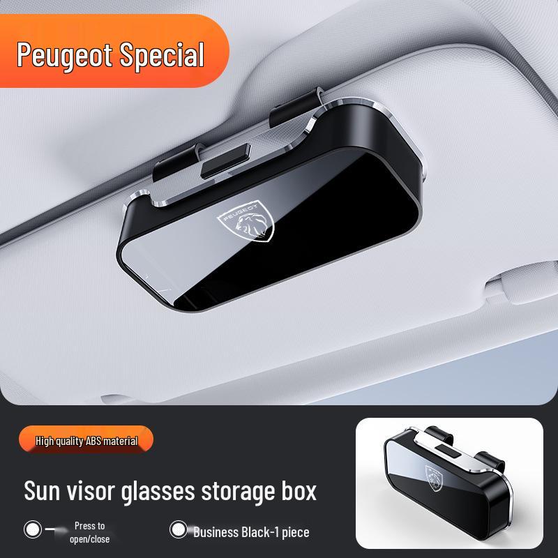 Universal Car-Mounted Sun Visor Glasses Case & Multifunctional Ticket Storage Clip