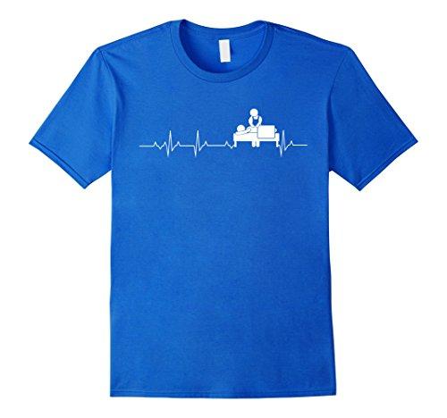 Massage Therapist T Shirt, I Love Massage Therapist Heart Bea T-Shirt  Men/Boy Short Sleeve Cool Tees Sleeve T Shirt Homme