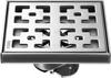 Square Stainless Steel 304 Chrome Shower Drain 20x20 Cm - Removable Anti-clogging Grate