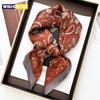 1pcs Luxury Square Scarf Cashew Print Bandana Women's Imitation Silk Scarf Casual Decoration 70cm Neckerchief Headband