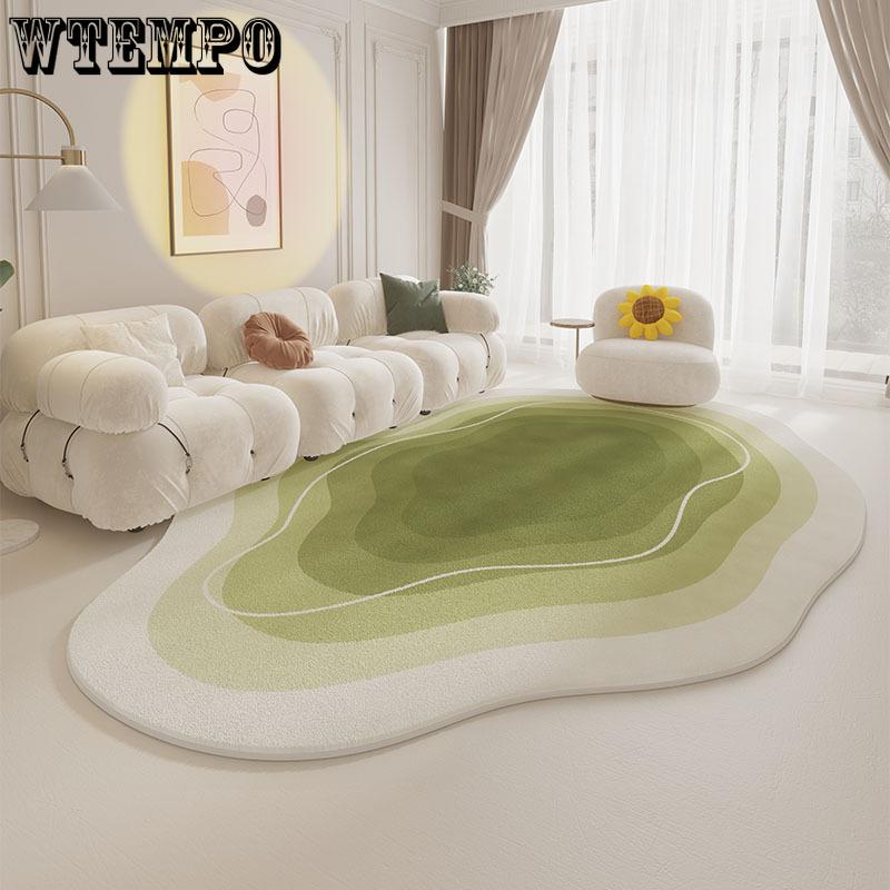 Unregelmäßiger Wohnzimmerteppich Schlafzimmer Bettvorleger Couchtischteppich Haushalt Langlebig und Pflegeleicht
