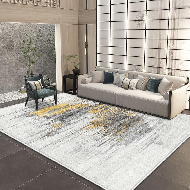 Abstract Simple Style Antiskid Living Room Rugs Big Size Soft Room Decor Bedroom Carpet Easy Cleaning Coffee Tables Mat Washable
