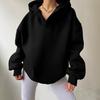Women's Hooded Neck Long Sleeve Oversized Casual Hoodie Sweatshirt