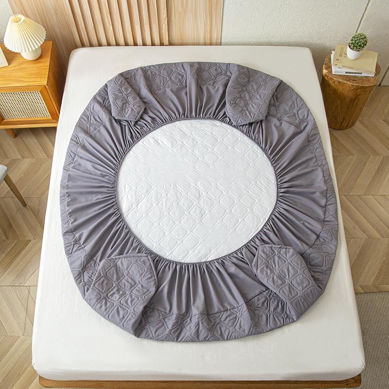 Wasserdichtes Spannbettlaken aus Polyester, Anti-Milben-Matratzenschoner, weicher, atmungsaktiver Matratzenbezug, Spannbettlaken für Queensize-Betten, waschbar, Kingsize-Schutz