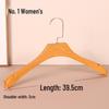 Thickened Non-Slip Imitation Beech Wood Grain Hanger with Pants Clip for Women's Clothing