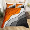 Hawaiian Beach Abstract Duvet Cover King Size Ocean Wave Set Gradient Stripe Bedding Modern Minimalist Room Decor 3 Piece Set