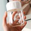 300ml Transparent Glass Water Bottles Cute Mini Portable Heat Resistant Juice Milk Flower Tea Mug for Kids Girls Home Drinkware