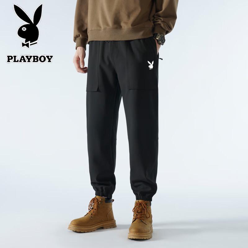 Playboy Men's Casual Trendy Outdoor Tapered Cargo Pants
