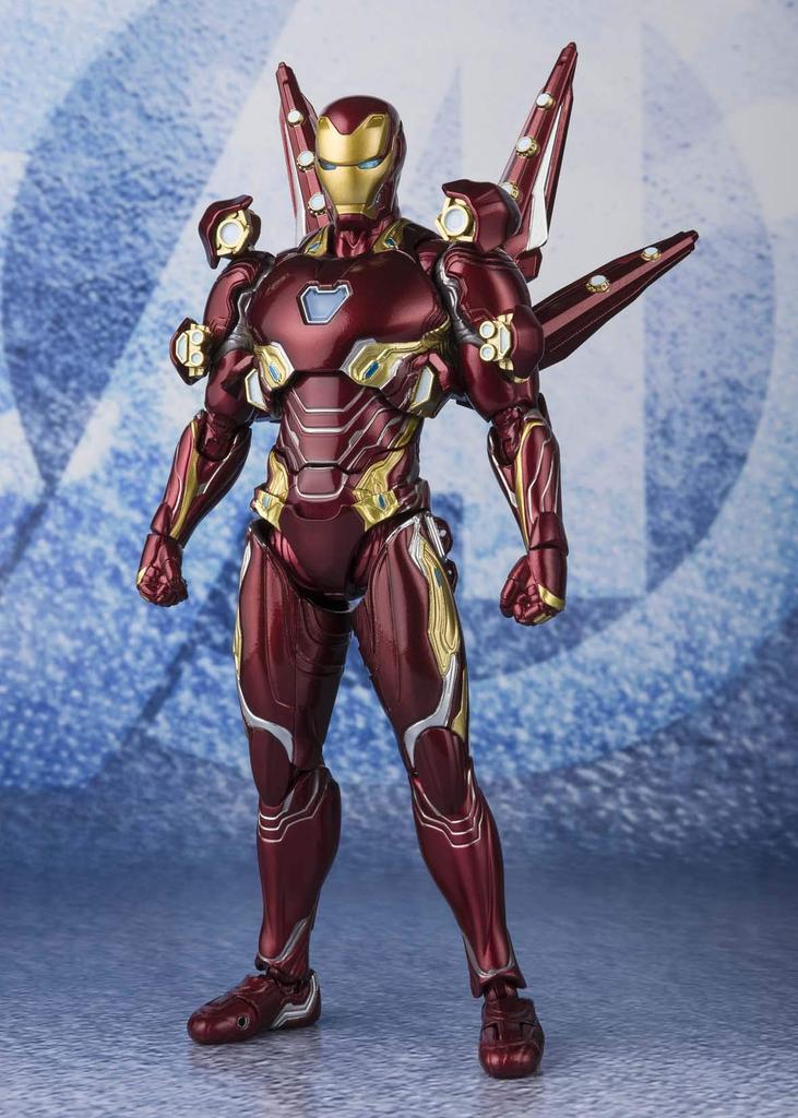 TAMASHII NATIONS Avengers Iron Man Mark 50 Sada nano zbraní 2 155mm malovaná pohyblivá figurka SHFiguarts (Avengers/Konec hry) Cca. PVC&ABS&Diecast