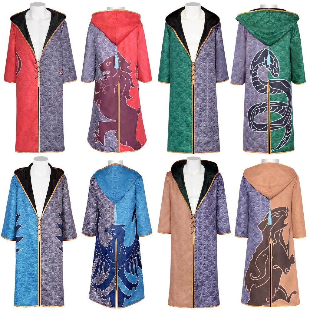 Hogwarts Legacy Cloak Cosplay Costume For Gryffindor Hufflepuff Slytherin And Ravenclaw Fans