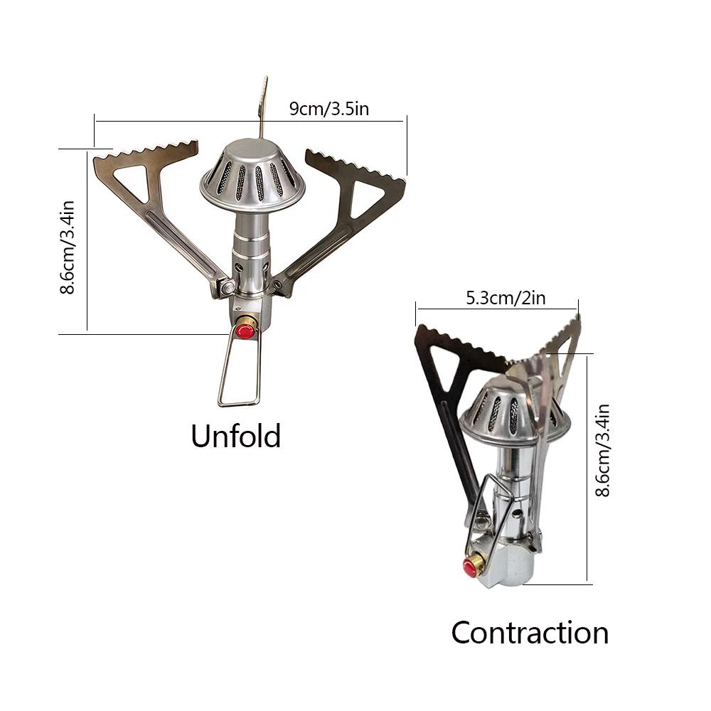 Portable Aluminum Alloy Ultra Light Picnic Cooking Camp Stove Survival Furnace Outdoor Camping Gas Cooker Camping Accessories