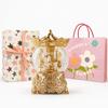 Rotatable Sky Castle Princess Music Box for Girls - Crystal Ball Birthday Gift