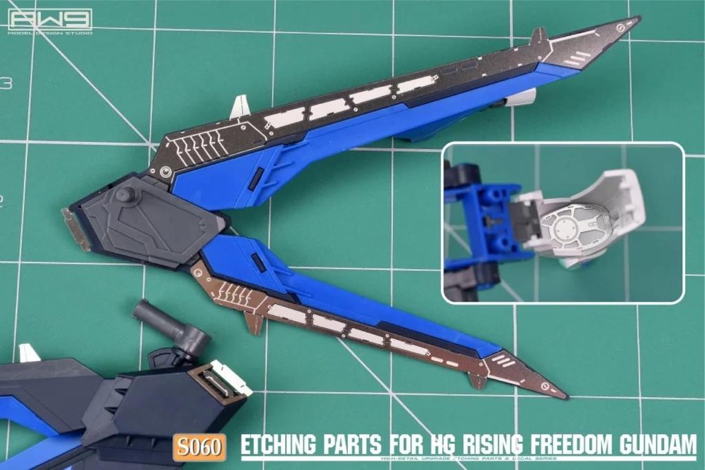 HG Rising Freedom Gundam Modification Detail Up High Quality Metal Parts with Water Transfer Decal 1/144 [item]